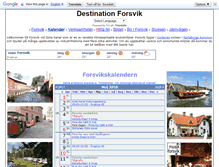 Tablet Screenshot of destinationforsvik.se